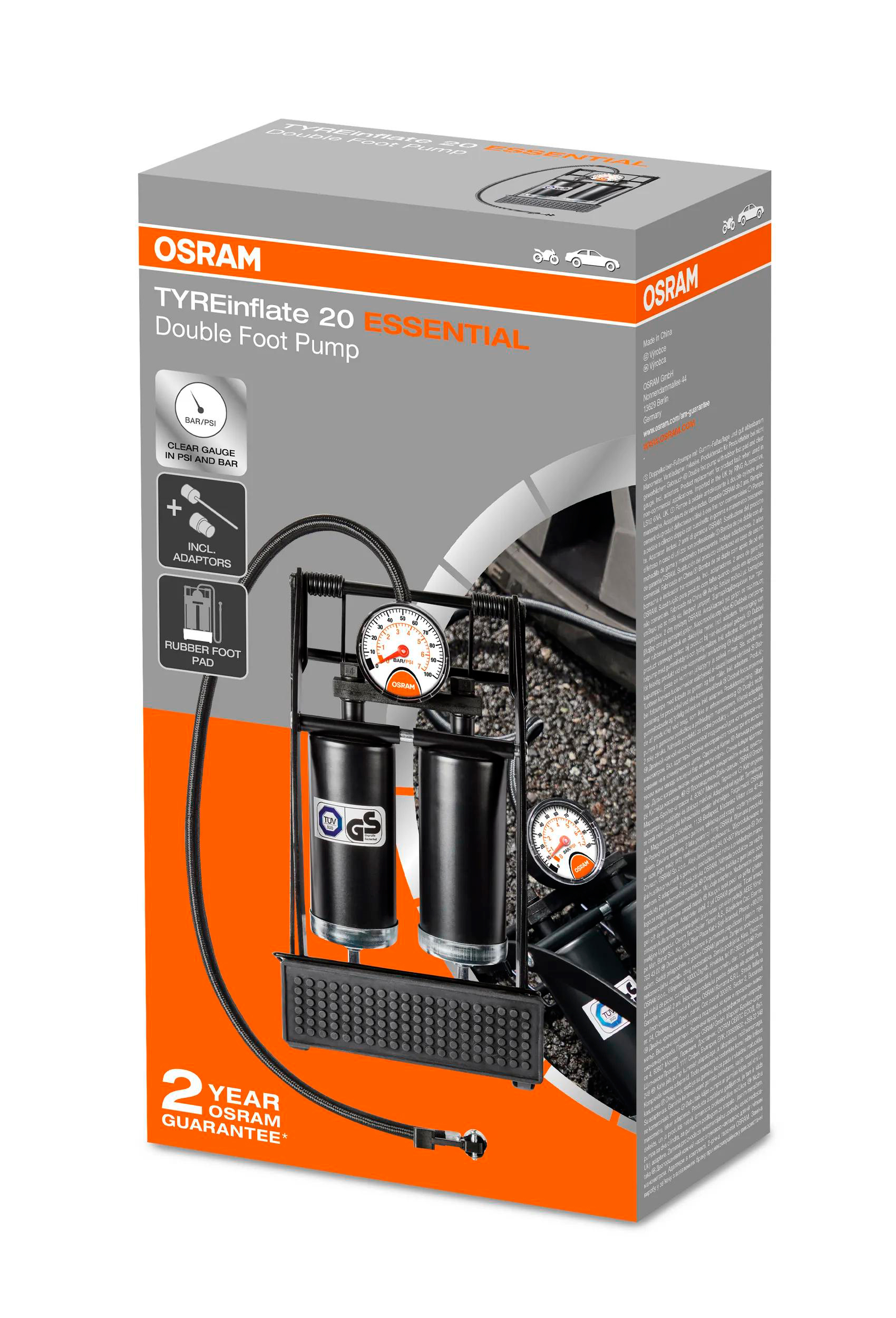 Насос ножний двохпоршневий / максималь OSRAM (OFP20ESN) osram фото 2