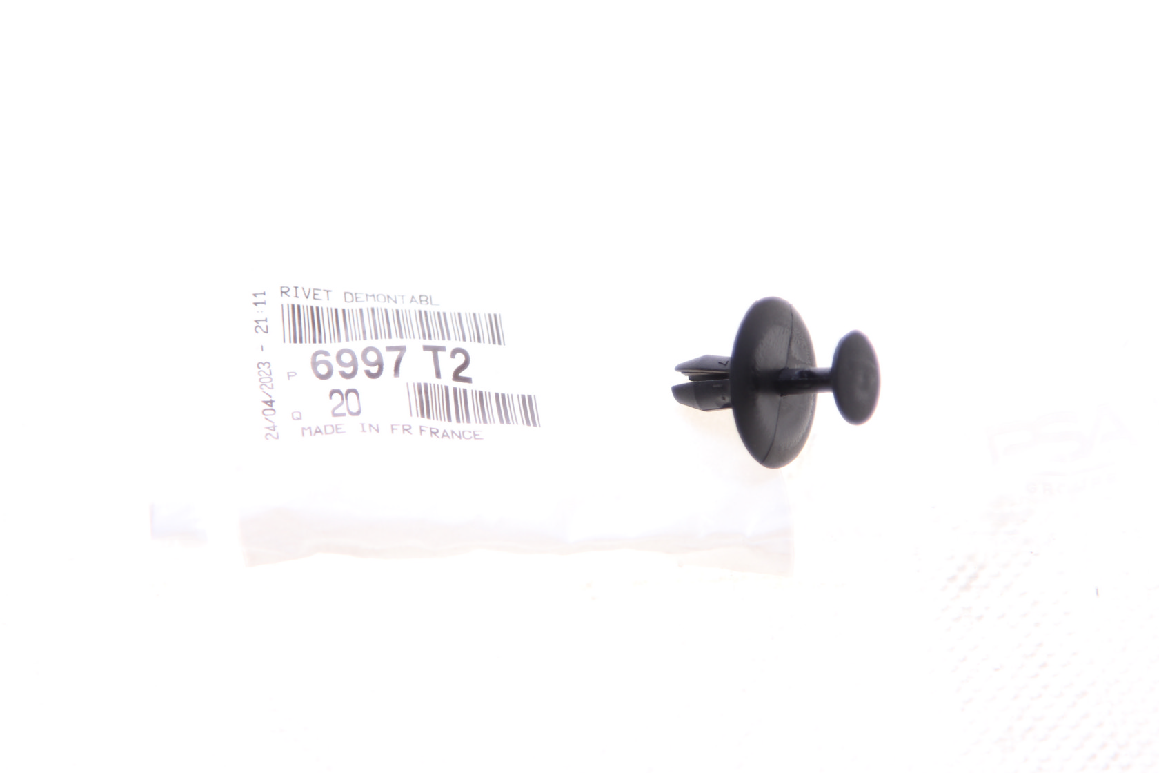 Кліпса пластикова EXPANDING RIVET/КРАТН. Х20 PSA (6997.T2) PSA фото 2