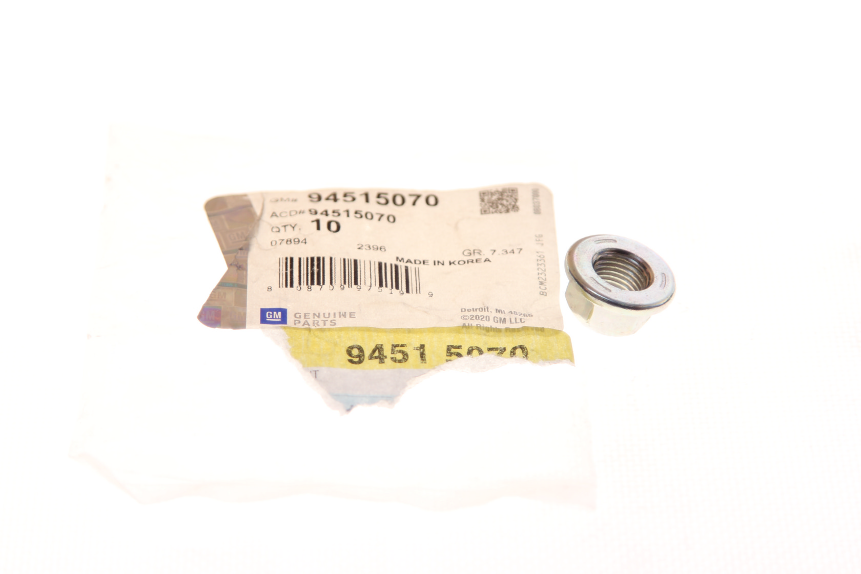 Гайка до М12 включно (з чорного металу) 7318169290/КРАТН. Х10 PSA (94515070) PSA фото 2