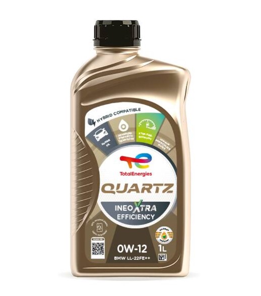 Масло моторное QUARTZ INEO XTRA EFFICIENCY 0W-12 1л QUARTZ INEO XTRA EFFICIENCY 0W12 12X1L TOTAL (0W12 QIX E 1L) Total фото 2
