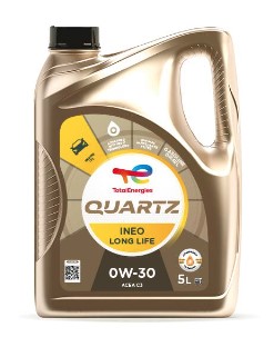 Олива моторна QUARTZ INEO LONG LIFE 0W-30 5 л QUARTZ INEO LONG LIFE 0W30 3X5L TOTAL (0W30 QI LL 5L) Total фото 2