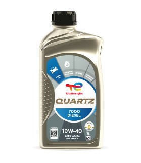 Олива моторна QUARTZ DIESEL 7000 10W-40 1 л QUARTZ D 7000 10W40 (SN) 12X1L TOTAL (10W40 Q 7000D 1L) Total фото 2