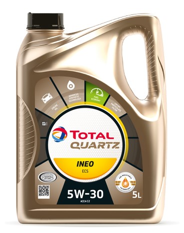 Олива моторна QUARTZ INEO ECS 5W-30 5 л QUARTZ INEO ECS 5W30 3X5L TOTAL (5W30 QI ECS 5L) Total фото 2