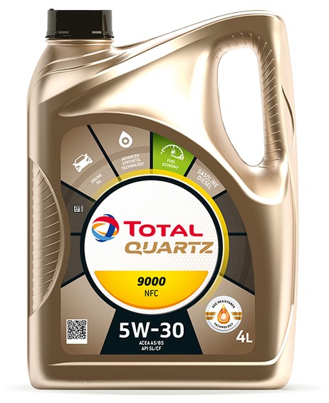 Олива моторна QUARTZ 9000 NFC 5W-30 4 л QUARTZ 9000 NFC 5W30 3X4L TOTAL (5W30 Q9000 NFC 4L) Total фото 2