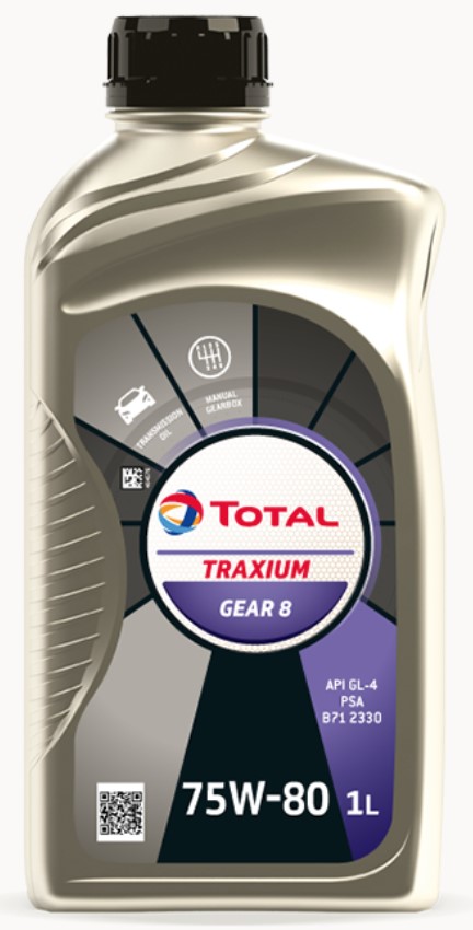 Олива трансмісійна TRAXIUM GEAR 8 75W-80 1 л TRAXIUM GEAR 8 75W80 12X1L TOTAL (75W80 TRAX G8 1L) Total фото 2