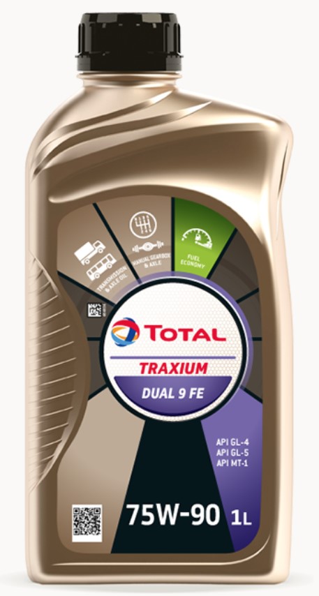 Олива трансмісійна TRANSM. DUAL 9 FE 75W-90 1л TRAXIUM DUAL 9 FE 75W90 12X1L TOTAL (75W90 TRAXD9FE 1L) Total фото 2