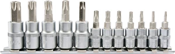 Набір торцевих головок 1/4" 3/8" зі вставкою TORX SECURITY 12 шт., YATO (YT-04332) Yato фото 2