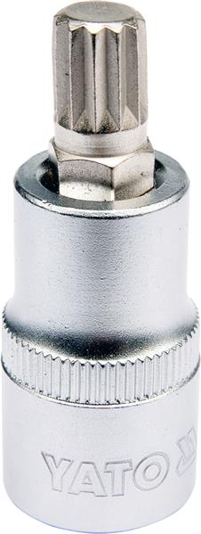 Торцева головка 1/2" зі вставкою SPLINE М10, довжина 55 мм YATO (YT-04343) Yato фото 2