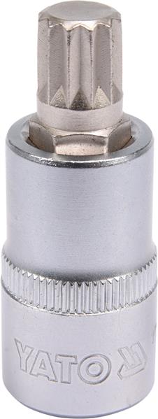 Торцева головка 1/2" зі вставкою SPLINE М12, довжина 55 мм YATO (YT-04344) Yato фото 2