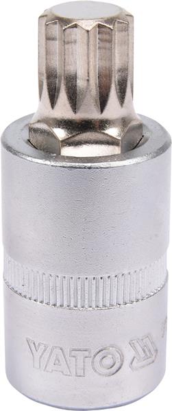 Торцева головка 1/2" зі вставкою SPLINE М14, довжина 55 мм YATO (YT-04345) Yato фото 2