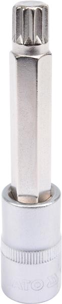 Торцева головка 1/2" зі вставкою SPLINE М12, довжина 100 мм YATO (YT-04354) Yato фото 2