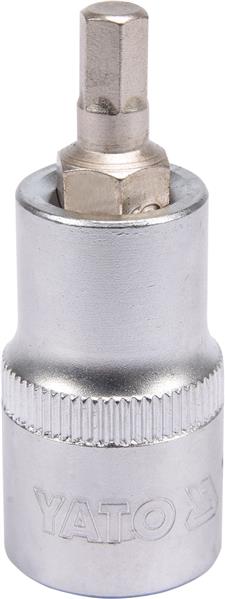 Торцева головка 1/2" зі вставкою HEX 6 мм, довжина 55 мм YATO (YT-04382) Yato фото 2