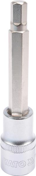 Торцева головка 1/2" зі вставкою HEX 8 мм, довжина 100 мм YATO (YT-04394) Yato фото 2