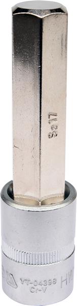Торцева головка 1/2" зі вставкою HEX 17 мм, довжина 100 мм YATO (YT-04398) Yato фото 2