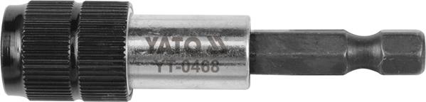 Тримач біт магнітний швидкознімний 1/4", довжина 60 мм YATO (YT-0468) Yato фото 2