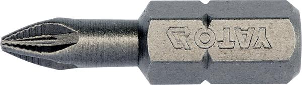 Біти хрестові PZ1 1/4" 25 мм, 10 штук YATO (YT-04702) Yato фото 2