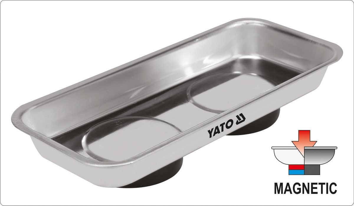 Магнітна тарілка прямокутна, розмір 152 х 68 х 16 мм YATO (YT-08312) Yato фото 2