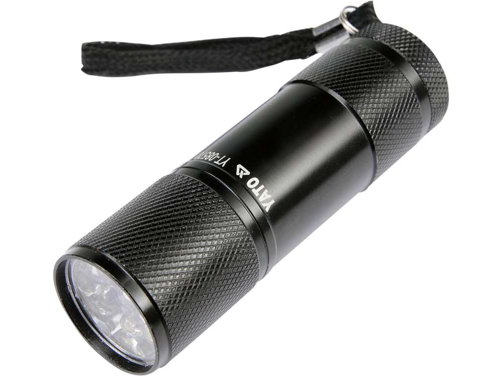 Ліхтарик світлодіодний міні, 9 LED, живлення: батарейки 3 х ааа (в YATO (YT-08570) Yato фото 2