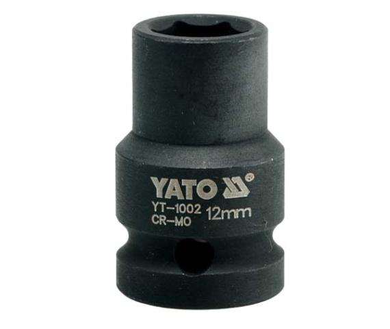 Ударна торцева головка 6-г. 1/2" 12 мм YATO (YT-1002) Yato фото 2