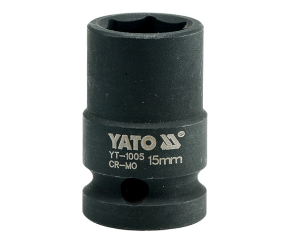 Ударна торцева головка 6-г. 1/2" 15 мм YATO (YT-1005) Yato фото 2