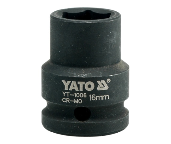 Ударна торцева головка 6-г. 1/2" 16 мм YATO (YT-1006) Yato фото 2