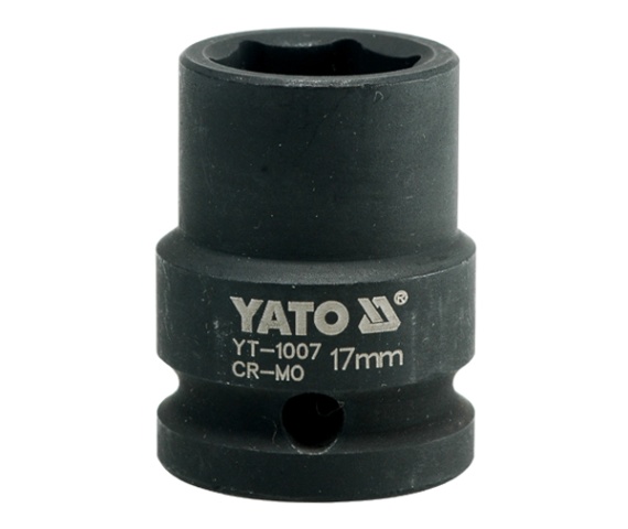 Ударна торцева головка 6-г. 1/2" 17 мм YATO (YT-1007) Yato фото 2
