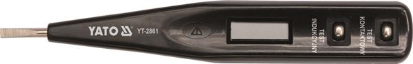 Викрутка-тестер напруги цифрової 12-250 V AC, LCD. ЯТО (YT-2861) Yato фото 2