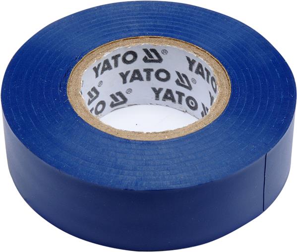 Ізоляційна стрічка ПВх 19 мм х 20 м, блакитна YATO (YT-81651) Yato фото 2
