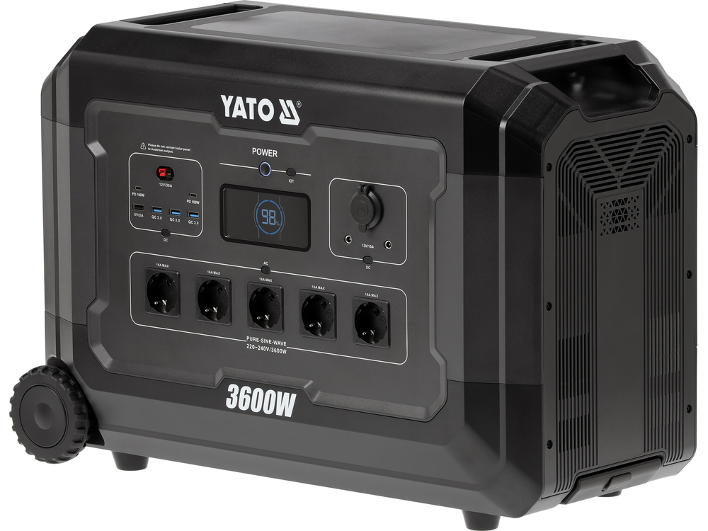 Зарядна станція. місткість 60000 MAH, потужність 3600 Вт YATO (YT-83096) Yato фото 2