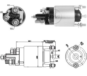 Реле втягувального стартера 334034 BR ZM (ZM3708) ZM фото 2