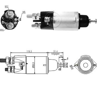 Реле втягувального стартера ZM3898 BR ZM фото 2