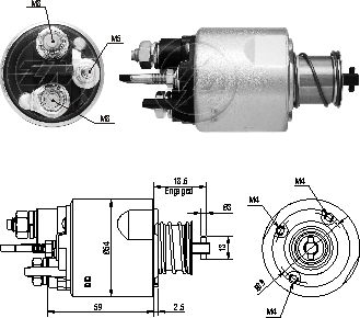 Реле втягувального стартера BR ZM (ZM5494) ZM фото 2