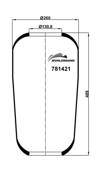 Пневморесори WU 781421 для VOLVO FM 7 FM 7/290