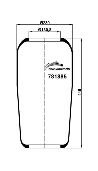 Пневморесори WU 781885 для MAN M 2000 M 12.285 MLS, MLRS