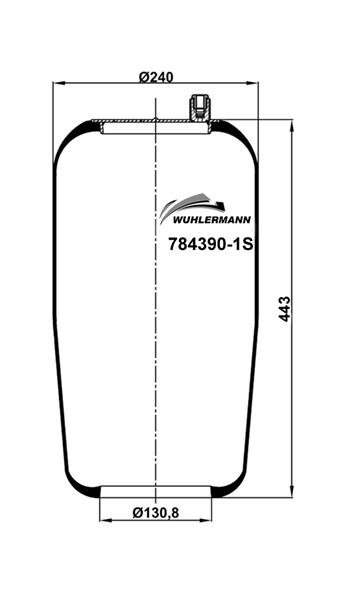 Пневморесори WU 784390-1S для MERCEDES-BENZ ACTROS MP2 / MP3 2653 L