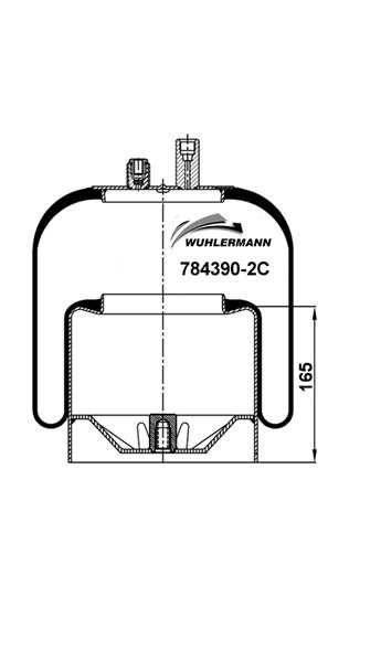 Пневморесори WU 784390-2C для MERCEDES-BENZ ACTROS MP2 / MP3 2653 L