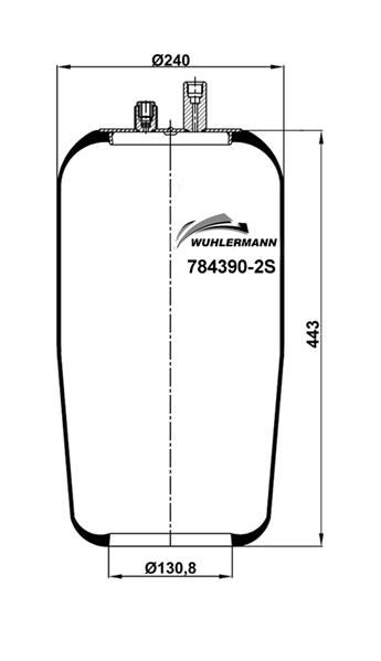 Пневморесори WU 784390-2S для MERCEDES-BENZ ACTROS MP2 / MP3 2653 L