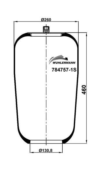Пневморесори WU 784757-1S для MERCEDES-BENZ ACTROS MP2 / MP3 2653 L