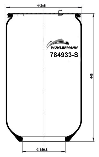 Пневморесори WU 784933-S для SCANIA P,G,R,T - series R 380