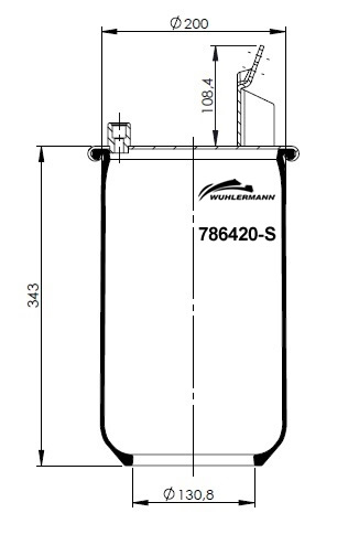 Пневморесори WU 786420-S для VOLVO FMX II 420