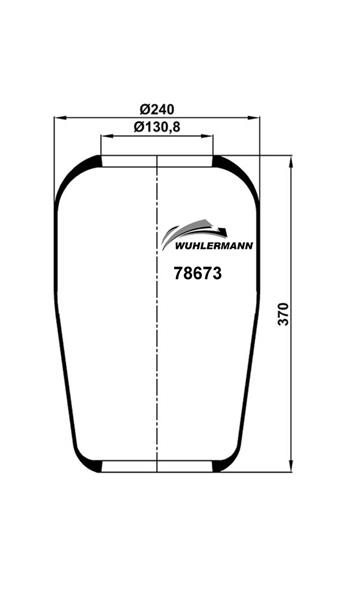 Пневморесори WU 78673 для VOLVO FL 10 FL 10H/360