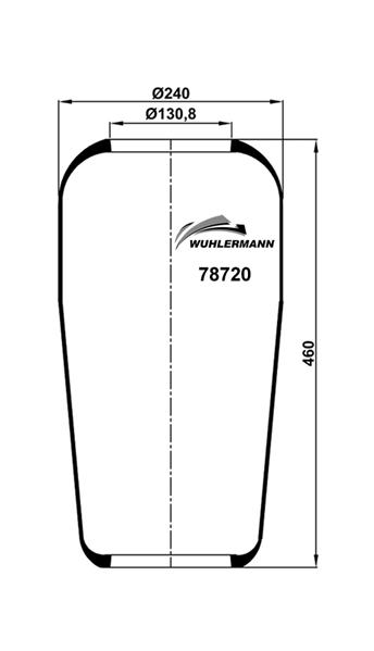 Пневморесори WU 78720 для VOLVO FM 7 FM 7/290