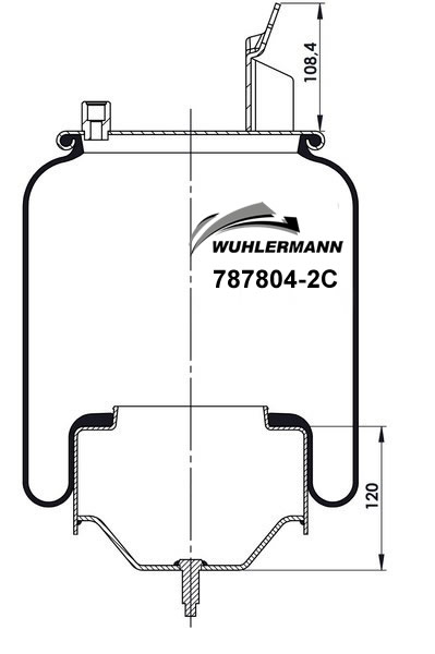 Пневморесори WU 787804-2C для VOLVO FMX II 420