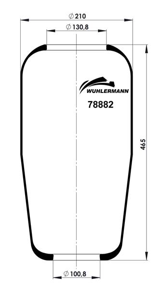 Пневморесори WU 78882 для MAN F 90 25.372 DFS,25.372 DFLS