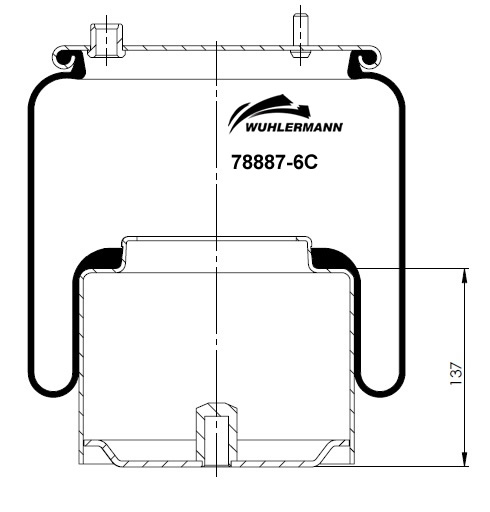 Пневморесори WU 78887-6C для DAF 95 XF FTG 95 XF 430