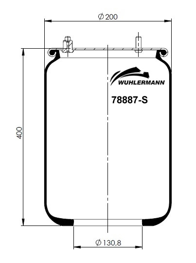 Пневморесори WU 78887-S для DAF 95 XF FTG 95 XF 430