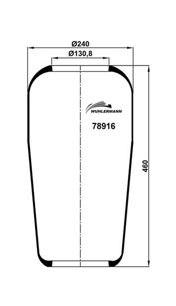 Пневморесори WU 78916 для MAN E 2000 41.600 DFVS, DFVLS
