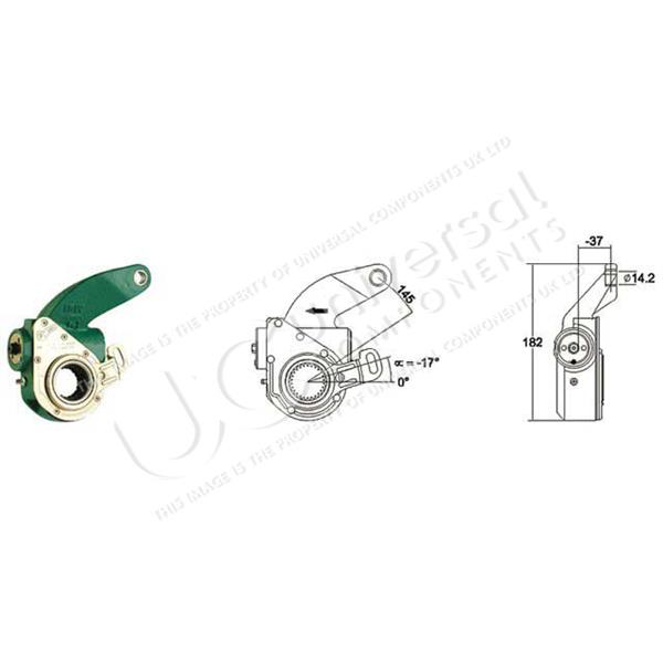 Гальмівні тріщотки UC KLTC0298 для MERCEDES-BENZ ACTROS MP2 / MP3 2648 LS