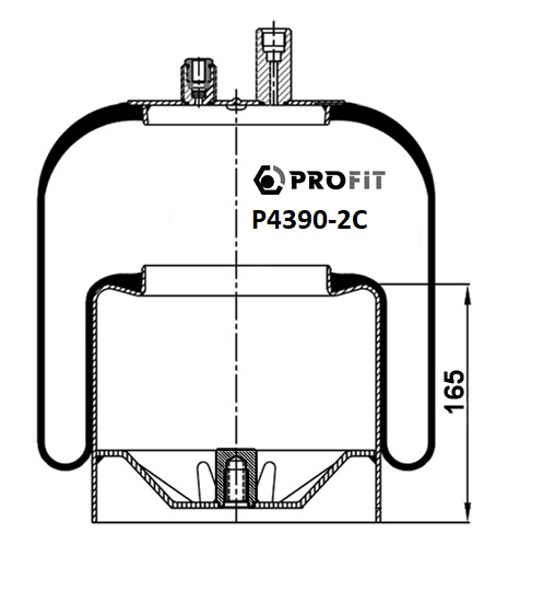 Пневморесори PR P4390-2C для MERCEDES-BENZ ACTROS MP2 / MP3 2653 L
