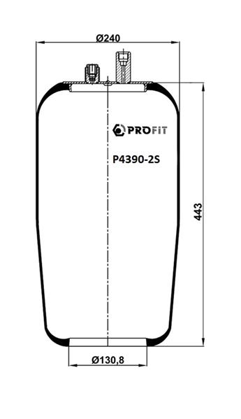 Пневморесори PR P4390-2S для MERCEDES-BENZ ACTROS MP2 / MP3 2653 L